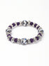 Handmade Stretchable Bracelet With Blue Pottery Beads